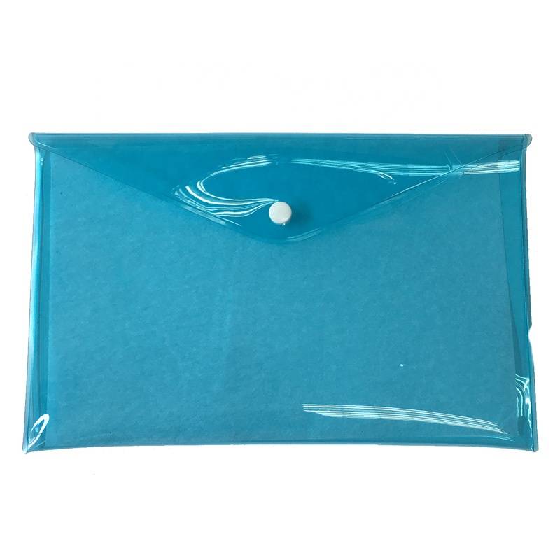 Promotional Custom Envelope Packaging Bag Reusable Clear Pvc Document Bag File Folder Bag